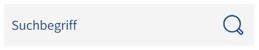 Suchfeld mit Freitext Bereich und einem Lupensymbol