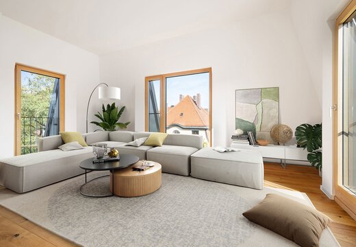 Möblierungsvorschlag Wohnen | © Dawonia