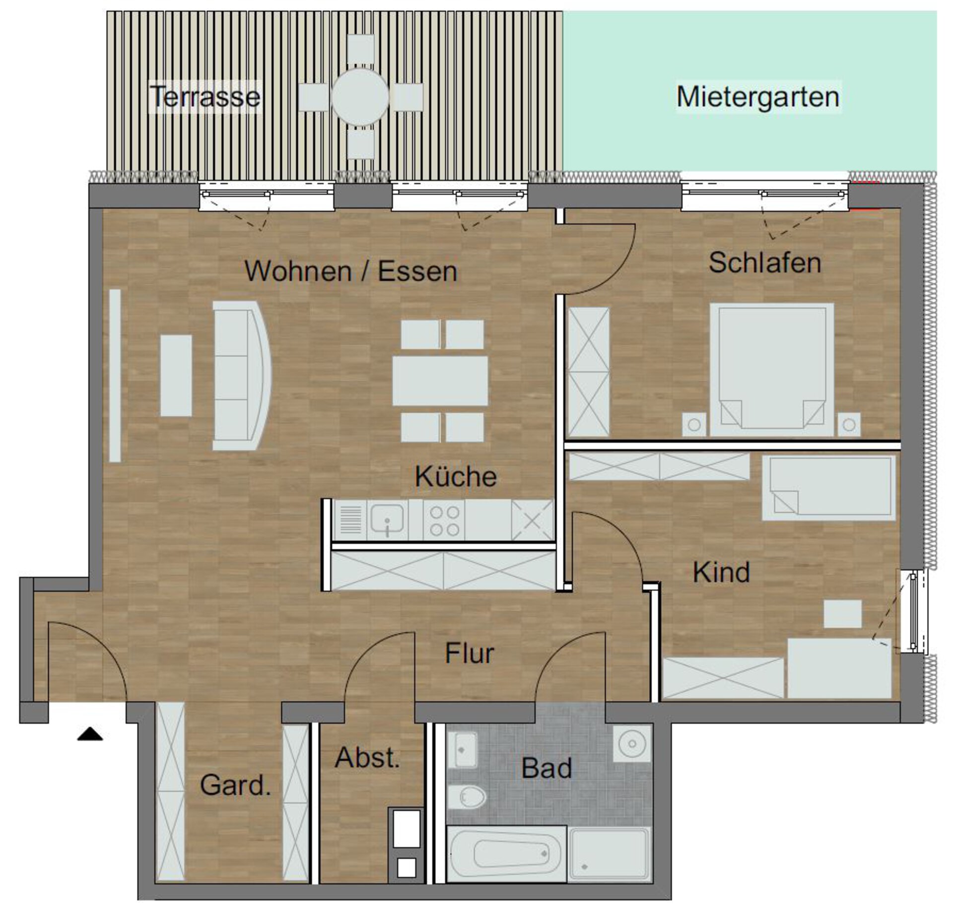 Wohnung 7 - Grundriss.JPG | © Dawonia